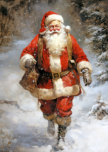 Classic Christmas Santa's Forest Stroll 3