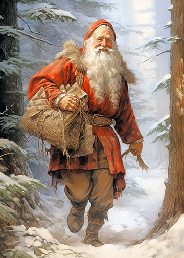 Classic Christmas Santa's Forest Stroll 1